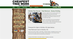 Desktop Screenshot of cheapesttreework.com